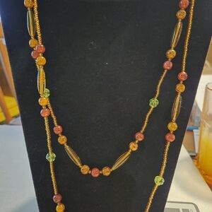 Modern Beaded Ooera Necklace